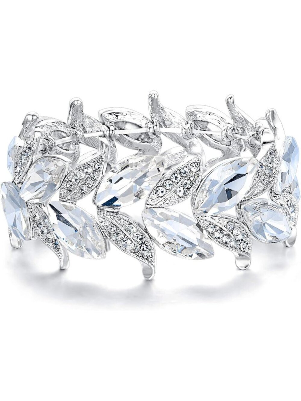 Elegant Wedding Bridal Bracelet for Women, Stretchy Prom Accessory, Perfect Gift